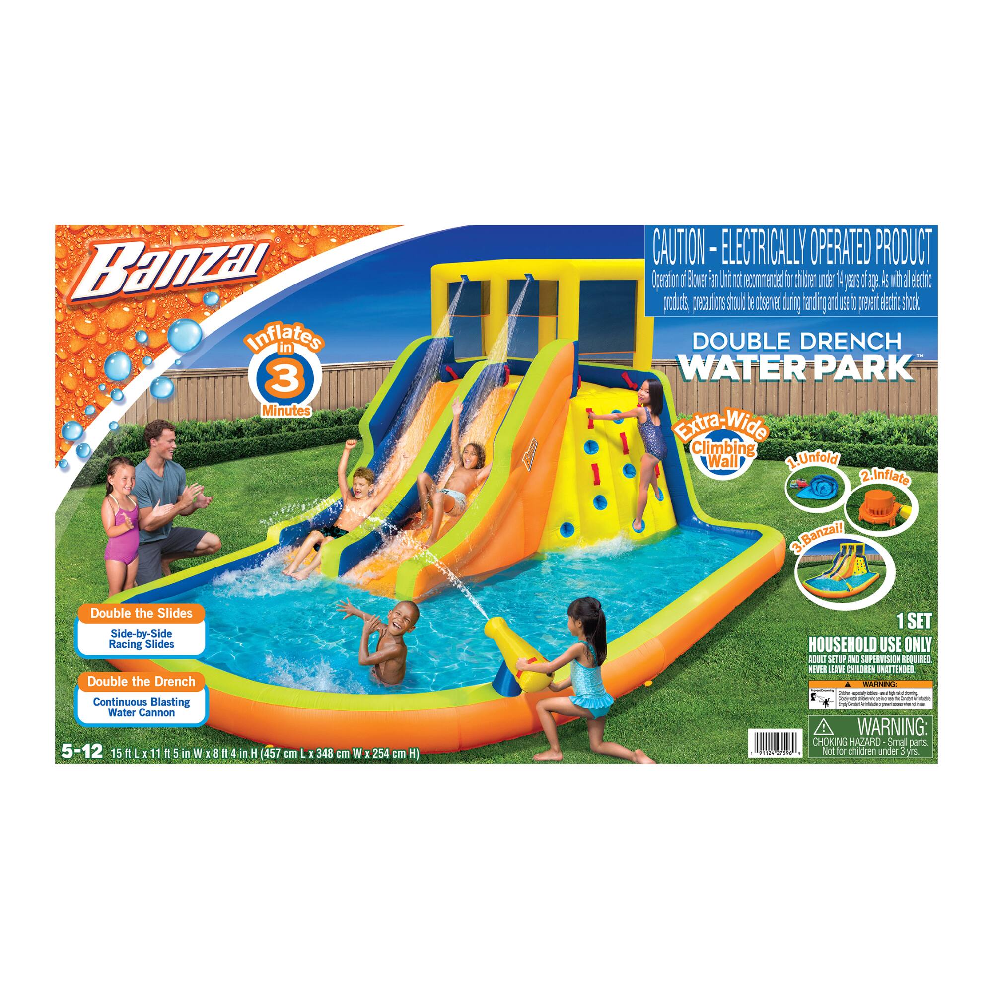 Banzai® 15ft. Double Drench Water Park™